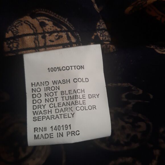 American Breed Casual Wear Mens XXL Navy Gold Stop Watch Chains Longe Sleeves - Picture 11 of 13